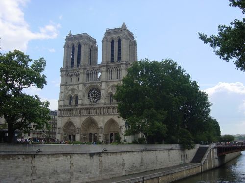 Paris, France, Notre Dame, Seine