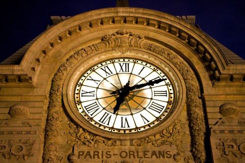 Paris, Dorsay, Laikas, Naktis, Miestas, Oranžinė