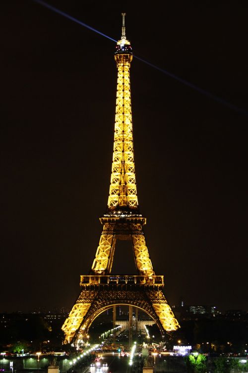 Paris, Eifelis, Bokštas, Naktis