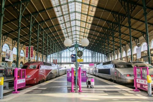 Paris, France, Traukinių Stotis, Traukinys, Traukiniai, Gare Du Nord