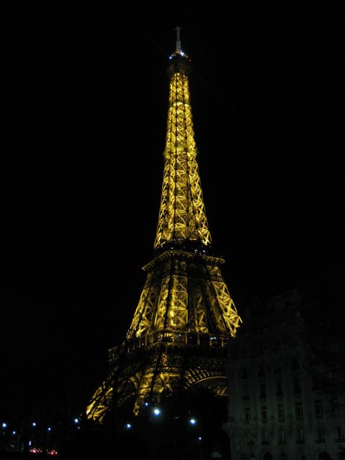 Paris, Eifelio Bokštas, Naktis, France, Lankytinos Vietos, Orientyras