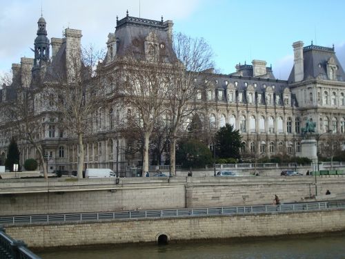 Paris, Senas, Architektūra, Ruduo, Upė Siena