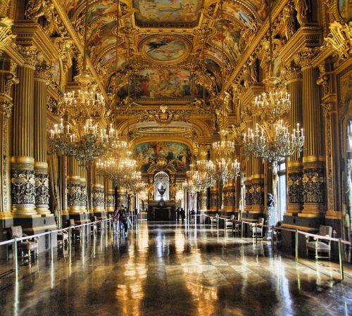 Paris, Opera, France, Garnier, Žinomas, Prancūzų Kalba, Pastatas, Orientyras, Barokas, Ornate, Lopera