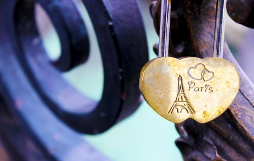 Paris, Spintelė, Meilė, Tiltas, France, Romantika, Valentine, Širdis, Metalas, Romantiškas, Gatvė