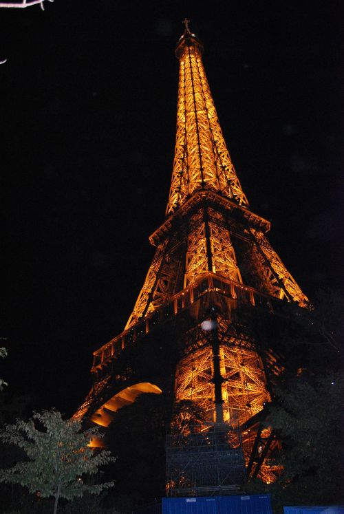 Paris, Žibintai, Naktį, Eifelio Bokštas
