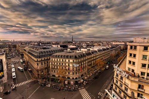 Paris,  Miestas,  Perspektyva,  Panorama,  Dangus,  Pastatai,  Be Honoraro Mokesčio