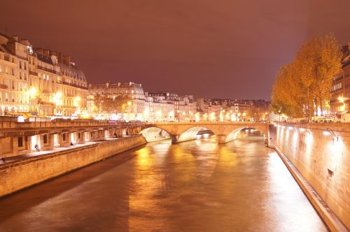 Paris, Seine, Upė, Tiltai, Miestas, Naktis, Kapitalas, Architektūra, Prancūzų Kalba, Europa, France, Miesto Panorama, Tiltas, Vaizdas, Miesto, Vanduo