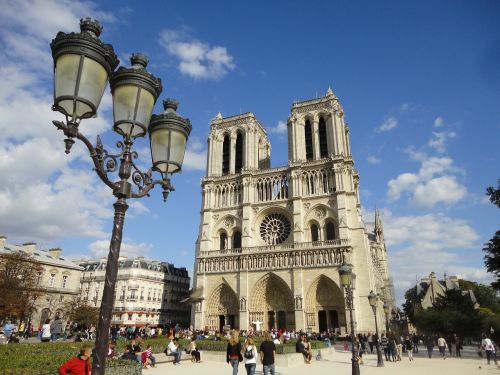 Paris, Notre-Dame, Katedra, France, Paminklas, Bažnyčia, Architektūra, Notre Dame Of Paris, Bokštas, Perspektyva