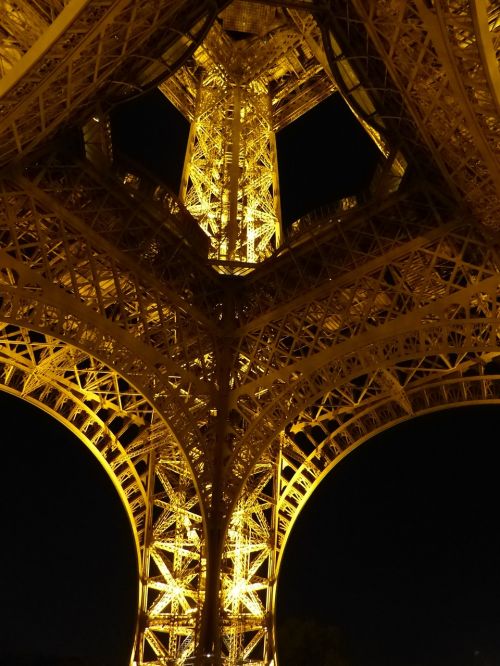 Paris, Naktis, Eifelio Bokštas, Žibintai, Architektūra