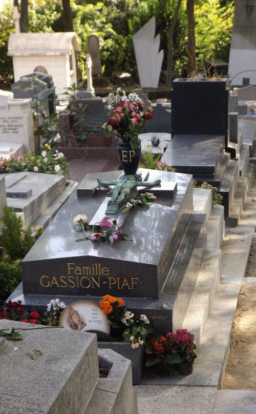Paryžius,  Edith Piaf,  Memorial,  Tėvas Lachaise,  Sunkus,  Paminklas