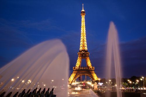 Paris, Eifelio Bokštas, Vakaras, France