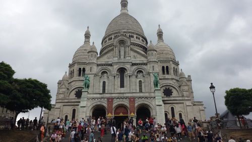Paryžius, Bažnyčia, Prancūzija, Montmartre, Šventa Širdis, Bazilika