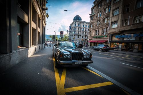 Automobilių Stovėjimo Aikštelė, Rolls Royce, Zurich, Šveicarija