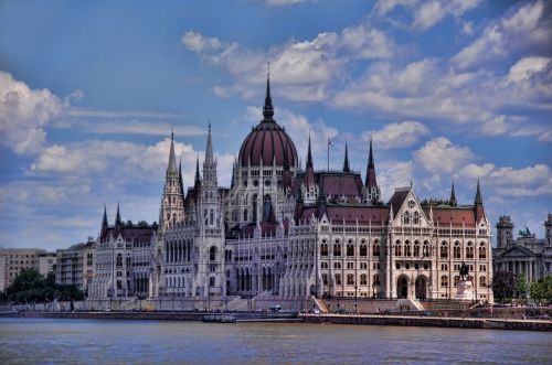 Parlamentas, Budapest, Danube, Pastatas, Lankytinos Vietos, Architektūra, Dangus, Orientyras, Vengrija