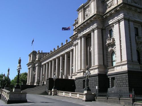 Parlamentas, Pastatas, Architektūra, Miesto, Vyriausybė, Miestas, Istorinis, Melburnas, Australia
