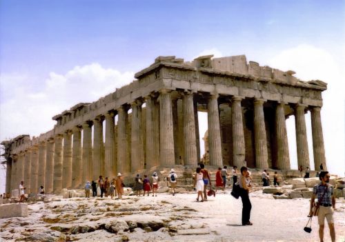 Partenonas,  Atėnų & Nbsp,  Akropolis,  Atėnas,  Graikija,  1982,  Partenonas,  Atėnai