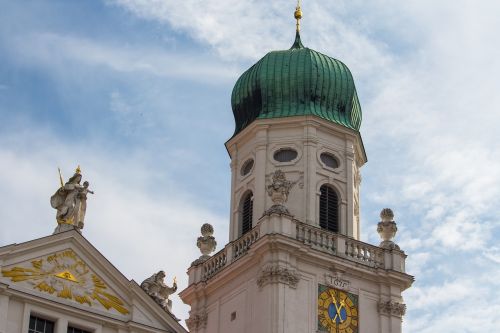 Passau, Dom, Passauer Stephansdom, Istorinis Senamiestis, Bavarija, Bažnyčios Šereliai, Niederbayern, Bokštas