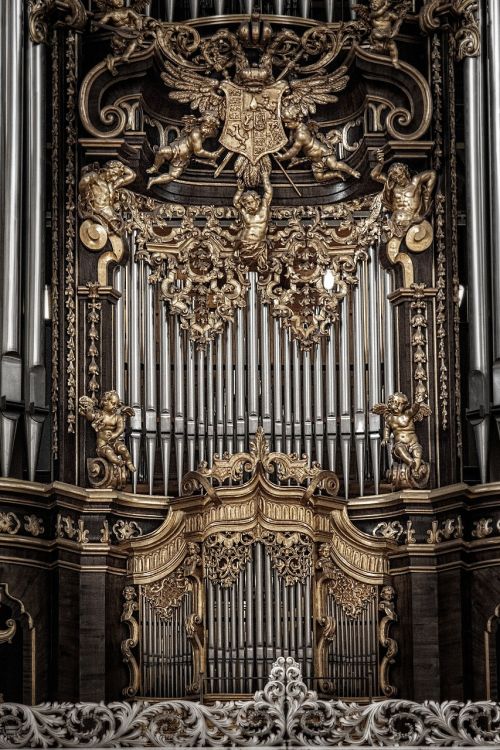 Passau, St Steano Katedra, Passauer Stephansdom, Organas, Auksinis, Freskos, Barokas, Organų Švilpukas, Dom
