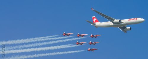 Keleiviniai Orlaiviai, Naikintuvas, Flugshow, Aviakompanija Swiss, Patrulis Suisse