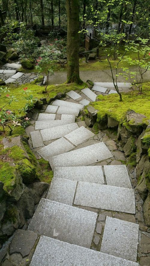 Kelias, Japoniškas Sodas, Portlandas, Vaikščioti, Zen, Medituoti, Architektūra, Kultūra