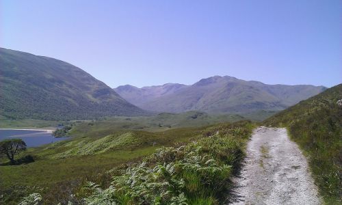 Kelias, Škotija, Loch, Kalnai, Loch Affrich, Kalnas, Dangus, Kraštovaizdis, Peizažas, Vaizdingas
