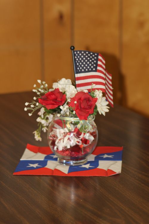 Liepa & Nbsp,  4,  Memorialinis & Nbsp,  Diena,  Patriotinis,  Usa,  Gėlės,  Patriotinio Stalo Išdėstymas