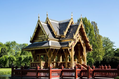 Paviljonas,  Buddist Paviljono,  Architektūra,  Tajų Salė