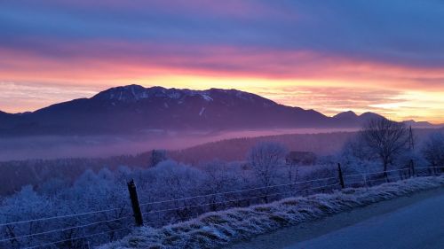 Peca Kalnai, Slovenia, Žiema, Kalnas