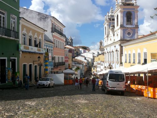 Pelourinho, Salvadoras, Bahia, Turgus, Bazar, Senas, Istorija, Pastatai