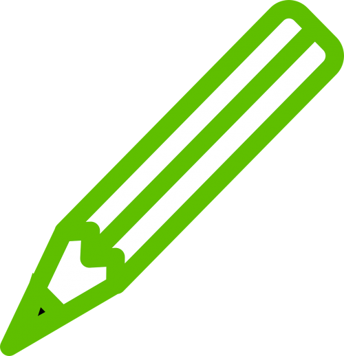 Rašiklis, Žalias, Pieštukas, Rašyti, Projektas, Autorius, Nemokama Vektorinė Grafika
