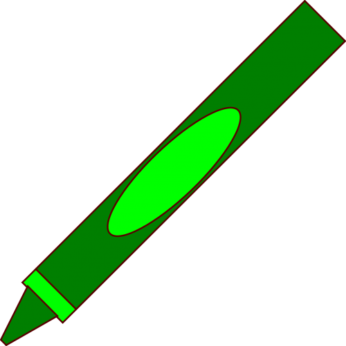 Rašiklis, Pieštukas, Žalias, Menas, Nemokama Vektorinė Grafika