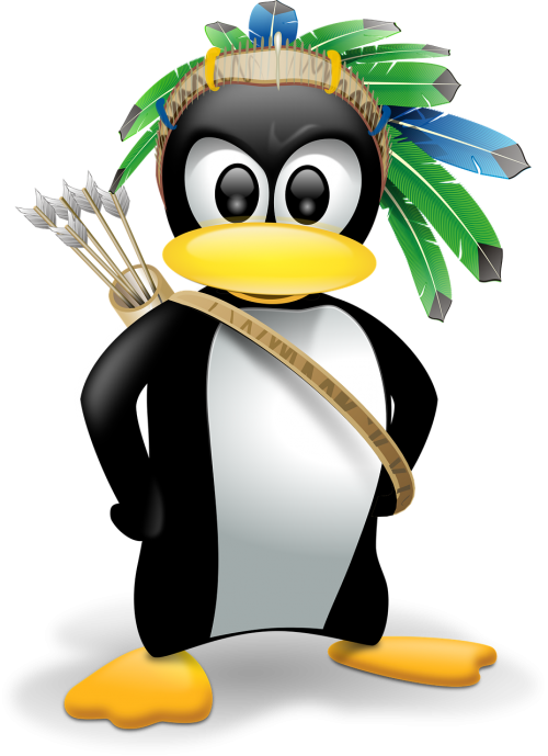 Pingvinas, Antropomorfizuotas, Gyvūnai, Linux, Nemokama Vektorinė Grafika