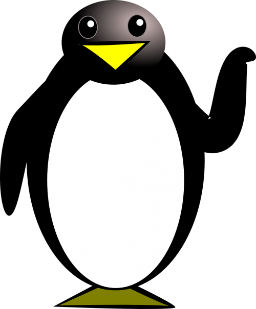 Pingvinas, Paukštis, Tux, Nemokama Vektorinė Grafika