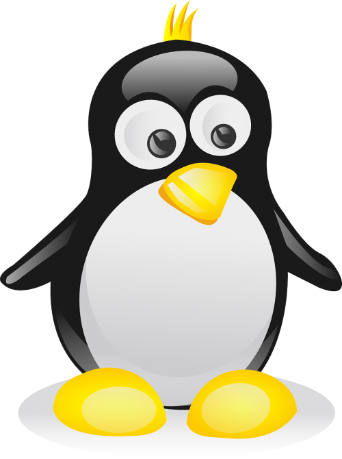 Pingvinas, Paukštis, Linux, Talismanas, Punk, Tux, Unix, Nemokama Vektorinė Grafika