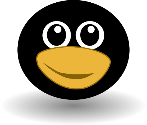 Pingvinas, Tux, Linux, Unix, Gyvūnas, Paukštis, Mielas, Smiley, Snapas, Apvalus, Nemokama Vektorinė Grafika