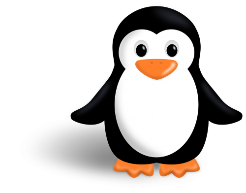 Pingvinas, Tux, Linux, Gyvūnas, Paukštis, Mažai, Vaikas, Nemokama Vektorinė Grafika