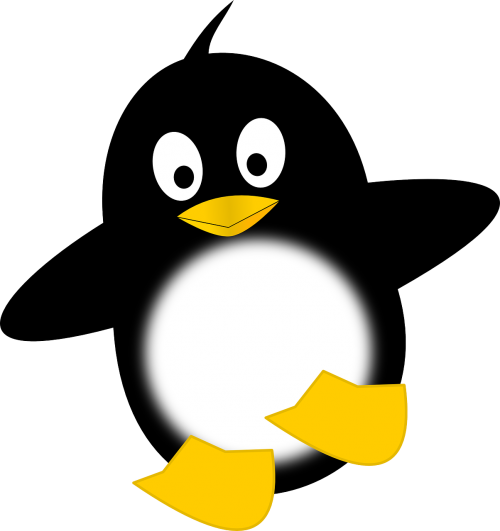 Pingvinas, Tux, Juokinga, Linux, Mažai, Vaikas, Kūdikis, Nemokama Vektorinė Grafika