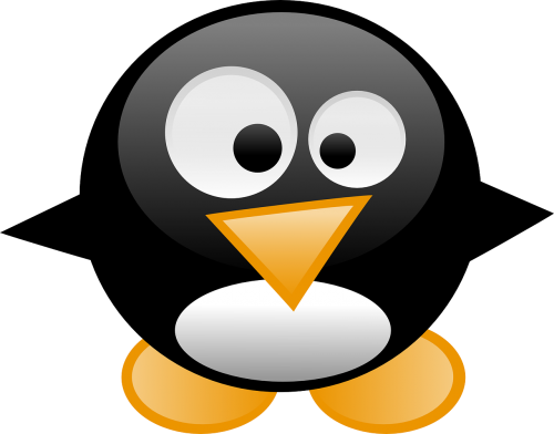 Pingvinas, Tux, Gyvūnas, Linux, Animacinis Filmas, Paukštis, Mielas, Juokinga, Komiksas, Nemokama Vektorinė Grafika