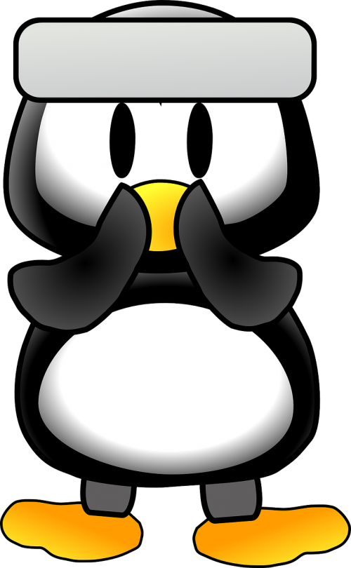 Pingvinas, Talismanas, Linux, Debian, Mielas, Gyvūnas, Nemokama Vektorinė Grafika
