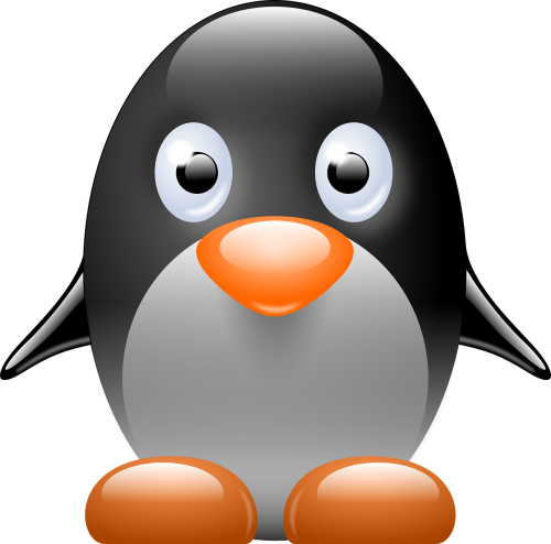 Pingvinas, Linux, Mažas, Kūdikis, Paukštis, Gyvūnas, Mažai, Izoliuotas, Piktograma, Nemokama Vektorinė Grafika