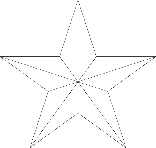Pentagrama, Žvaigždė, Simetrija, Nemokama Vektorinė Grafika