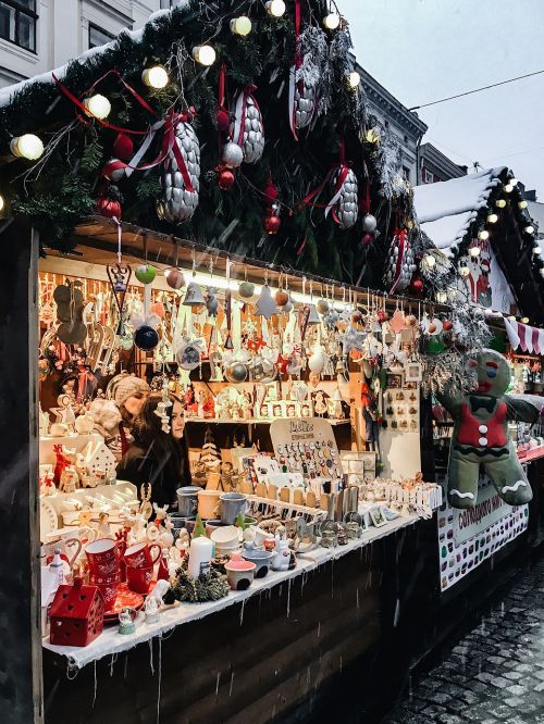 Žmonės, Gatvė, Miestas Naujieji Metai Kalėdų Laikas, Turistinis, Lviv