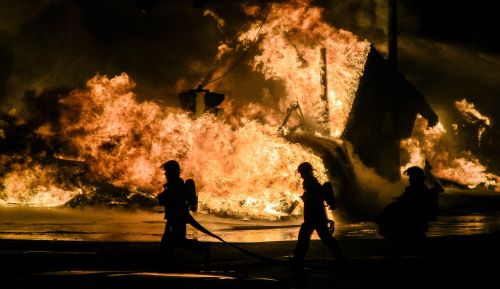 Žmonės,  Liepsna,  Didelis,  Ugnis,  Lauke,  Siluetas,  Be Honoraro Mokesčio