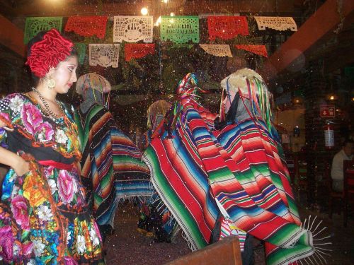 Žmonės, Chiapas, Meksika, Šokiai, Liaudies Šokiai, Liaudies Šokiai, Kvadrato Šokis, Spalvos