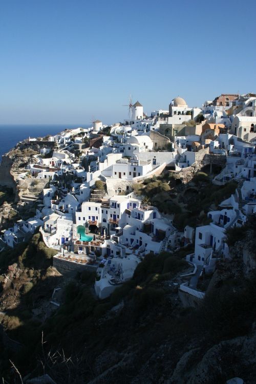 Žmonės, Balta, Viduržemio Jūros, Santorini, Graikija, Architektūra