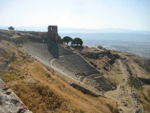 Pergamonas, Amfiteatras, Turkija, Kalnų Teatras, Kasinėjimai, Teatras