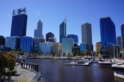 Perth, Miestas, Australia, Lankytinos Vietos, Uostas, Dangoraižis, Panorama