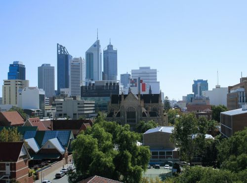 Perth City, Matyti Iš Rytų, Panorama, Miestas, Miesto, Kraštovaizdis