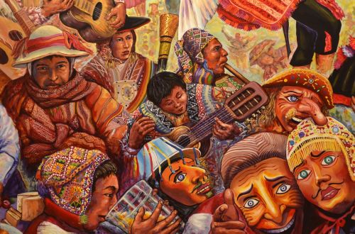 Peru, Cusco, Dažymas, Piešimas, Dažyti Cusco, Piešimo Cusco, Kaukes, Cusco Festivalis, Cusco Karnavalai, Karnavalas Peru, Cuzco, Cusco Peru, Quechua, Ansestral, Miestas Cuzco