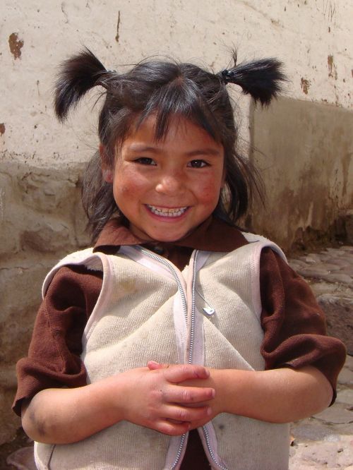 Peru, Mergaitė, Vaikas, Veidai, Žiūrėti, Mielas, Saldus, Veidas, Pigtails, Laimingas, Linksmas